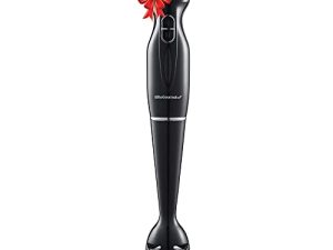 Elite Gourmet EHB1023 Immersion Hand Blender 300 Watts 2 Speed Mixing with Detachable Blades