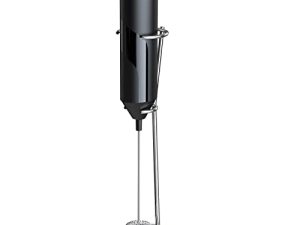 COKUNST Electric Milk Frother Handheld with Stainless Steel Stand Battery Powered Foam Maker