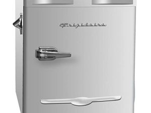 Frigidaire EFR176-MOONBM 1.6 cu ft Moonbeam Retro Fridge with Side Bottle Opener. for The Office
