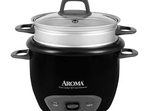 Aroma Housewares 6-Cup (Cooked) Pot-Style Rice Cooker and Food Steamer