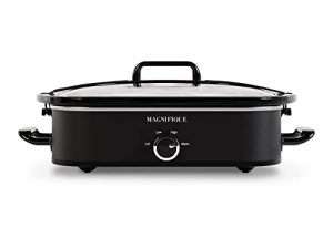 [New] Magnifique 4-Quart Casserole Manual Slow Cooker with Keep Warm Setting - Perfect Kitchen Small Appliance for Family Dinners - Large Enough to Serve 4+ People