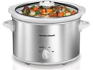 Hamilton Beach 4-Quart Slow Cooker with Dishwasher-Safe Stoneware Crock & Lid