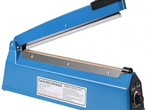 Impulse Heat Sealer Manual Bags Sealer Heat Sealing Machine 12 Inch Impulse Sealer Machine for Plastic Bags PE PP Bags with Extra Replace Element Grip