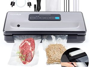 Precision 7-In-1 Vacuum Sealer Machine with Full Starter Kit Built-in Cutter and Bag Storage(Up to 20 Feet Length)