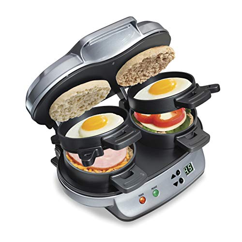 Hamilton Beach Dual Breakfast Sandwich Maker with Timer Hamilton Beach Dual Breakfast Sandwich Maker with Timer
