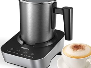 Milk Frother - Wamife 4 in 1 Detachable Milk Frother and Steamer