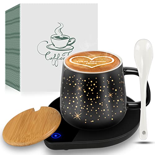 【2022 Upgraded】 Coffee Warmer with Mug Set/Coffee Cup with Warmer/Coffee Mug Warmer with 2 Temperature/ Coffee Cup Warmer for Desk/Gifts for Birthday 【2022 Upgraded】 Coffee Warmer with Mug Set/Coffee Cup with Warmer/Coffee Mug Warmer with 2 Temperature/ Coffee Cup Warmer for Desk/Gifts for Birthday
