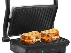 Elite Gourmet EPN-2976# 2-in-1 Nonstick Panini Press & Indoor Grill