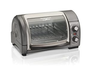 Hamilton Beach Easy Reach 4-Slice Countertop Toaster Oven With Roll-Top Door