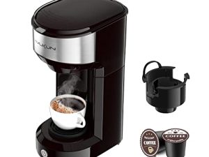 Vimukun Single Serve Coffee Maker Coffee Brewer for K-Cup Single Cup Capsule and Ground Coffee