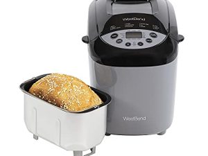 West Bend Hi-Rise Bread Maker Programmable Horizontal Dual Blade with 12 Programs Including Gluten Free