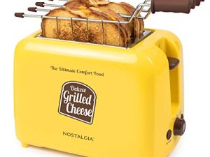Nostalgia GCT2 Deluxe Grilled Cheese Sandwich Toaster with Extra Wide Slots
