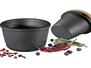 Zassenhaus Cast Iron Spice Grinding Set with Beech Wood Lid