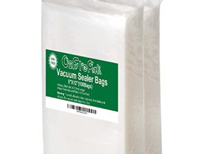O2frepak 100 Quart Size 8" x 12"Vacuum Sealer Bags with BPA Free and Puncture Prevention