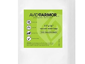 Avid Armor Vacuum Sealer Bags 100 Gallon 11"x16" for Food Saver