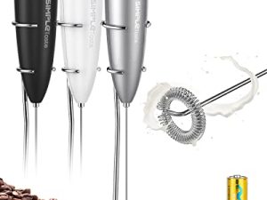 SIMPLETaste Milk Frother Handheld Battery Operated Electric Foam Maker