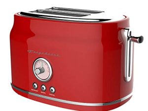 Frigidaire ETO102-RED Retro Wide 2-Slice Toaster Perfect for Bread
