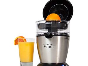 Vinci Hands-Free Patented Electric Citrus Juicer 1-Button Easy Press Lemon Lime Orange Grapefruit Juice Squeezer Easy to Clean Juicer Machine