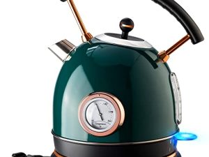 Pukomc 1.8L Electric Water Kettle with Temperature Gauge