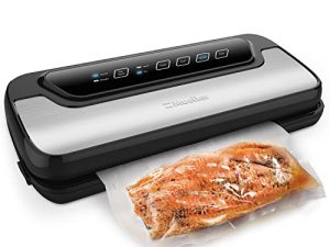 Vacuum Sealer Machine By Mueller | Automatic Vacuum Air Sealing System For Food Preservation & Sous Vide w/Starter Kit | Compact Design | Lab Tested | Dry & Moist Food Modes | Led Indicator Lights