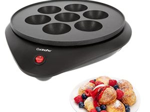 Ebelskiver Maker - Electric Non-stick Baker for Making Takoyaki Ebelskiver plus Octopus Balls