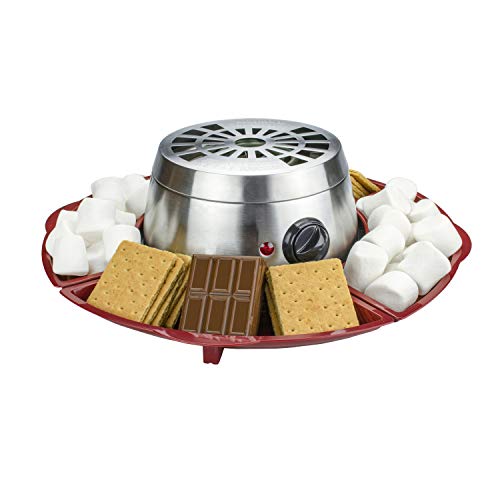 Brentwood Appliances TS603 Indoor Electric Stainless Steel S’Mores Maker with 4 Trays and 4 Roasting Forks Brentwood Appliances TS603 Indoor Electric Stainless Steel S’Mores Maker with 4 Trays and 4 Roasting Forks