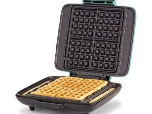 DASH No-Drip Belgian Waffle Maker: Waffle Iron 1200W + Waffle Maker Machine For Waffles