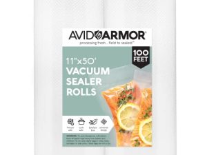 Avid Armor Vacuum Sealer Bags 11x50 Rolls 2 Pack for Food Saver