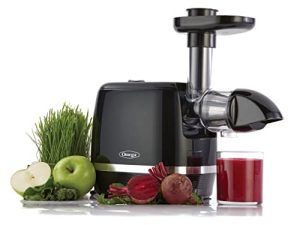Omega H3000D Cold Press 365 Juicer Slow Masticating Extractor Creates Delicious Fruit Vegetable and Leafy Green High Juice Yield and Preserves Nutritional Value