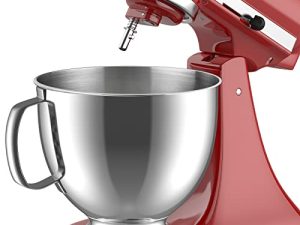 GVODE Stainless Steel Mixer Attachment Fit all Kitchenaid Mixer Bowl,4.5-5Q Tilt-Head for Kitchen Aid Mixing Bowls 5 Quart Stainless Bowl for Kitchenaid