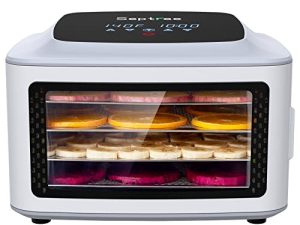 Septree Food Dehydrator 4 Stainless Steel Trays Food Dryer Machine with Digital Timer