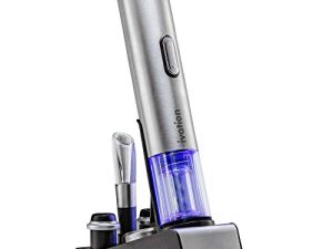 Ivation 6-in-1 Wine Gift Set – Wine Lover’s Dream Includes Stainless Steel Electric Wine Bottle Opener