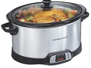 Hamilton Beach 33480 Programmable Slow Cooker with Three Temperature Settings