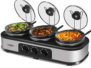 HEYNEMO Triple Slow Cooker