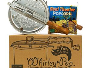 Original Whirley-Pop Popper Kit - Nylon Gears - Silver - 1 Real Theater All Inclusive Popping Kit