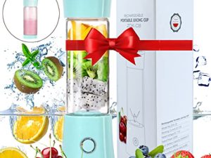 Portable Blender Mini Personal Juicer Cup Travel Smoothie Maker with Updated 6 Blades