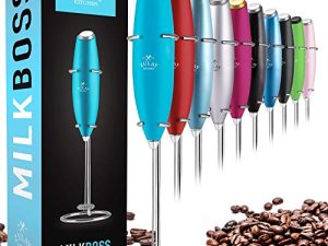 Zulay Classic Milk Frother for Coffee - Coffee Frother Handheld Foam Maker for Lattes - Easy To Use Coffee Whisk Frother - Portable Electric Whisk for Cappuccino