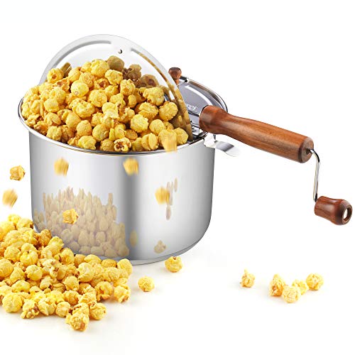 Cook N Home 02627 6 quart Stainless Steel Popcorn Popper Cook N Home 02627 6 quart Stainless Steel Popcorn Popper