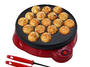 Health and Home Electric Takoyaki Maker With Free Takoyaki Tools - Specialty & Novelty Cake Pans for Takoyaki Octopus Ball