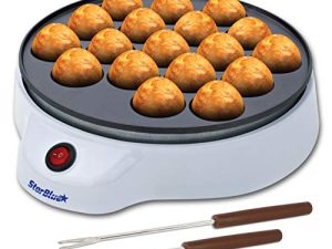 Takoyaki Maker by StarBlue with FREE Takoyaki picks - Easy and Simple to operate electric machine to make Japanese Takoyaki Octopus Ball AC 120V 50/60Hz 650W